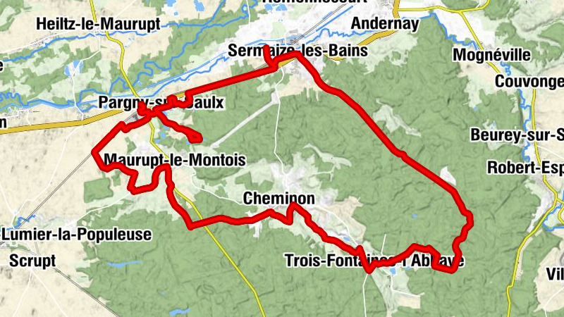 Pargny-sur-Saulx - Cité des Fauvettes - Sermaize-les-Bains - Église du Saint-Cœur-de-Marie