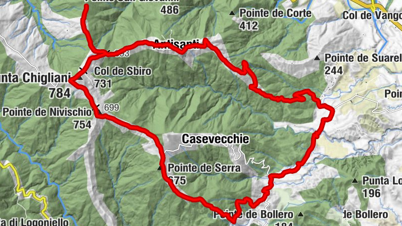 Teppa - Punta Chigliani - Pointe de Nivischio - Pointe de Serra