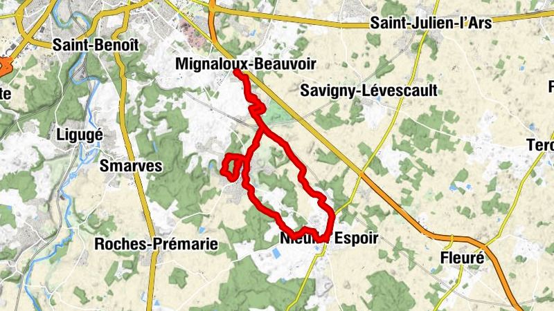 Mignaloux-Beauvoir - Nieuil-l'Espoir - Nouaillé-Maupertuis - Lotissement du Parc