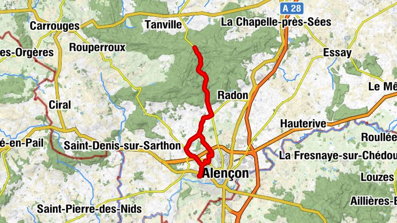 Alençon - Les Maisons Brûlées - Église Saint-Rigomer - Damigny