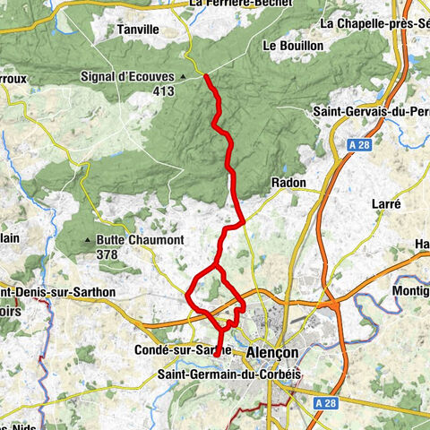 Alençon - Les Maisons Brûlées - Église Saint-Rigomer - Damigny