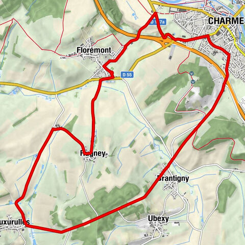 Florémont - Charmes - Brantigny - Rugney