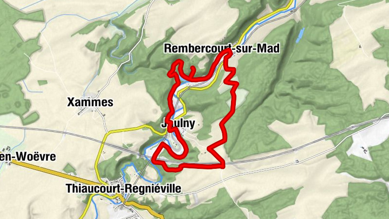 Au-dessus des Bourgognes - Sous les Beaux Moulins - Rembercourt-sur-Mad - Jaulny
