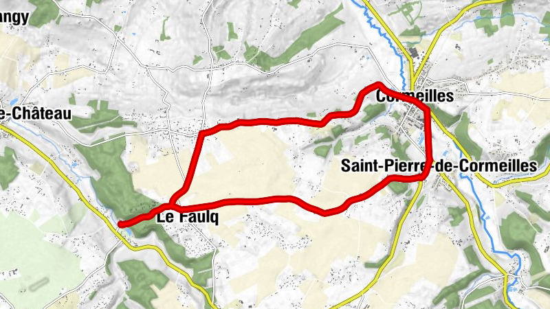 Le Brévedent - Le Faulq - La Chaule - Le Canton