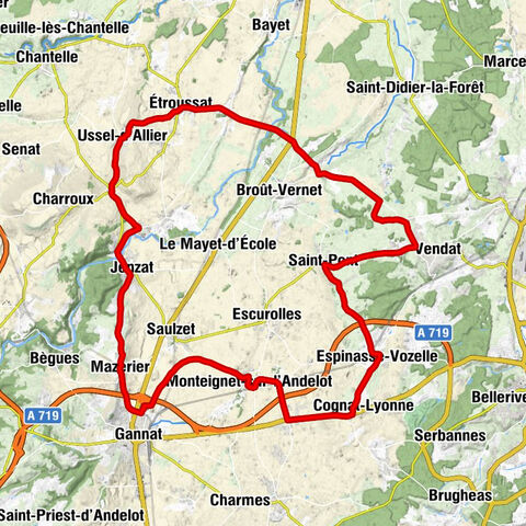 Mazerier - Église Saint-Saturnin - Église Saint-Mayeul-et-Saint-Pont - Monteignet-sur-l'Andelot