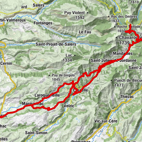 Jussac - Croix de Cheules - Église Saint-Julien - Église Saint-Cyr et Sainte-Julitte