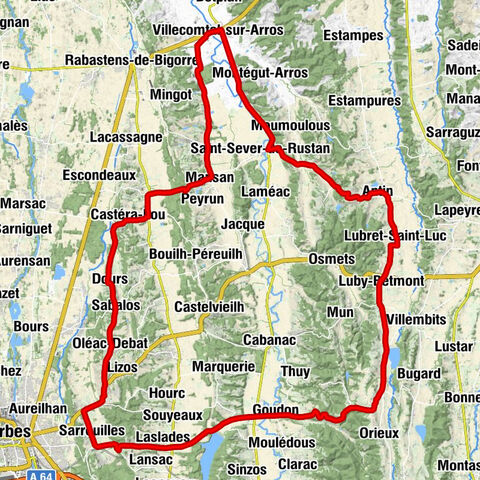 Villecomtal-sur-Arros - Église Saint-Barthélemy - Église Saint-Luc