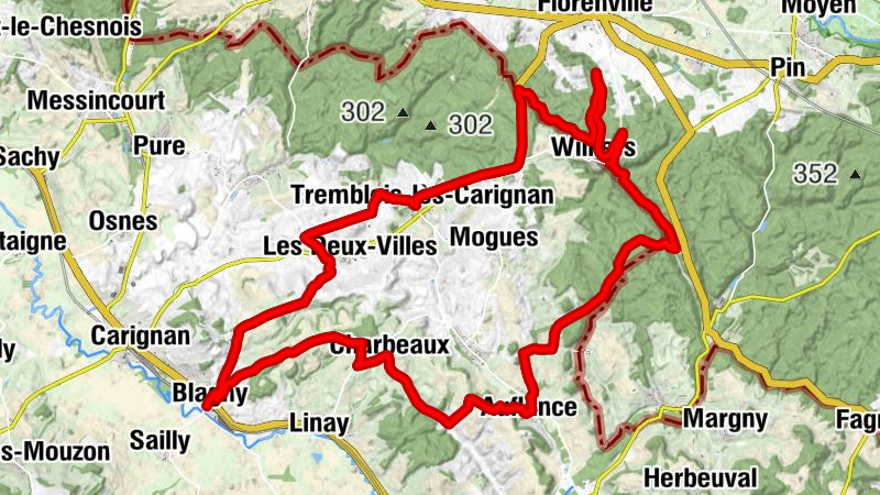 Blagny - Les Deux-Villes - Tremblois-lès-Carignan - Le Paquis de Frappant