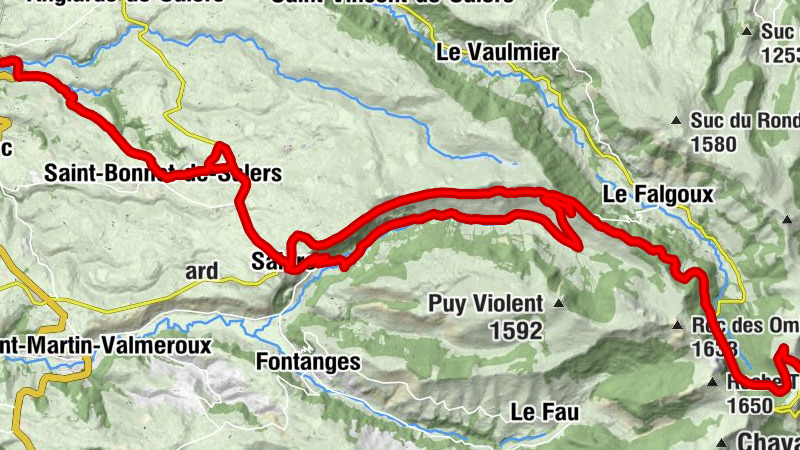 Cascade de Salins - Le Monzola - Église Saint-Paul - Col de Néronne