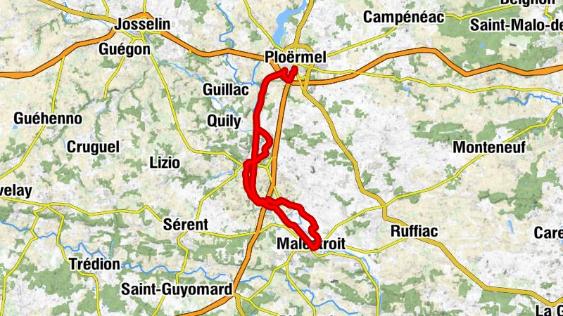 Ploërmel - Chapelle de la Madeleine - Église Saint-André - Église Saint-Laur