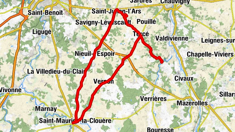 Morthemer - Église Saint-Martin - Église Saint-Maurice - Église Saint-Gervais-et-Saint-Protais