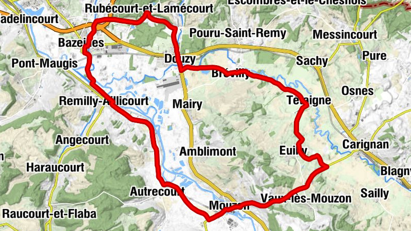 Le Moulin - Église Sainte-Geneviève - Abbatiale Notre-Dame - La Moncelle