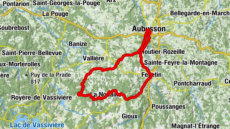 Aubusson - Église Sainte-Valérie - Église Saint-Pierre et Saint-Paul - Église Saint-Yrieix