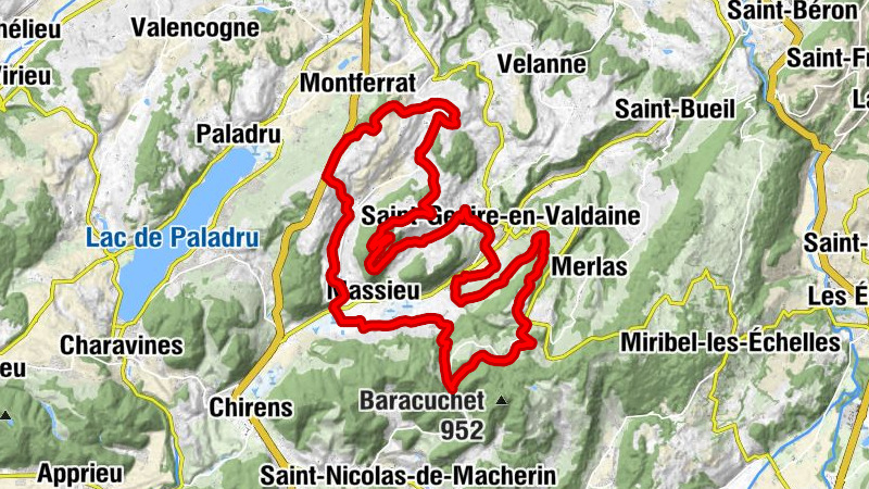 Saint-Sulpice-des-Rivoires - La Davière - Saint-Sixte - La Mérie