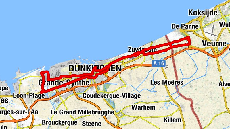 Station Dorpsplein - Sint-Audomaruskerk - Église Notre-Dame-des-Dunes - Église Saint-Nicolas
