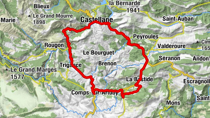 Comps-sur-Artuby - Bar Restaurant de l'Artuby - Collet d'Ampon - Église Saint-Pierre