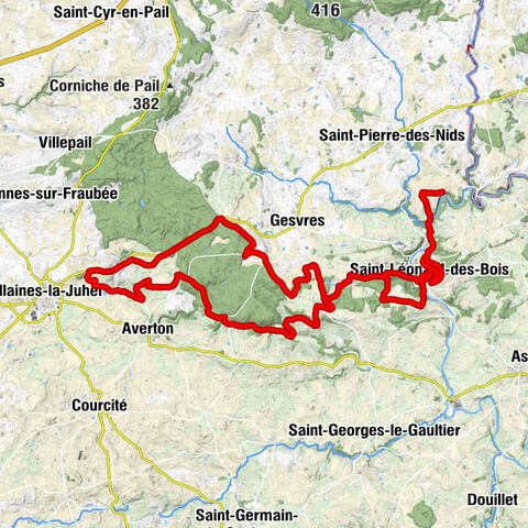 La Chicaudière - Église Saint-Léonard - Col de St Sulpice - Les Ruaudières