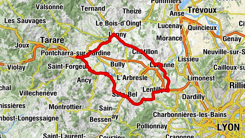 Pontcharra - Saint-Forgeux - Chapelle de la Vierge - Église Saint-André - Pontcharra-sur-Turdine