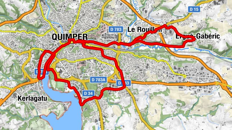 Ergué-Gabéric - Église Sainte-Thérèse - Église Notre-Dame de Lokmaria - Église Sainte-Bernadette