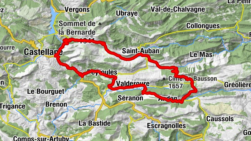 Col de Castellaras - Église Saints-Pierre-et-Paul - Chapelle Saint-Roch - Église Sainte-Claire