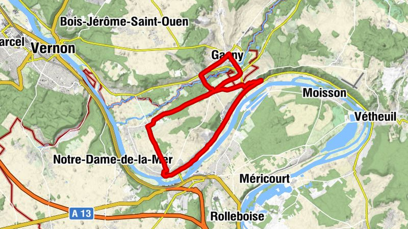 Gasny - Auberge du Prieuré Normand - Église Saint-Martin - Église Sainte-Geneviève