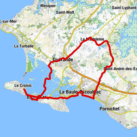 Le Croisic - Mont Esprit - Chapelle Notre-Dame du Murier - Église Saint-Guénolé