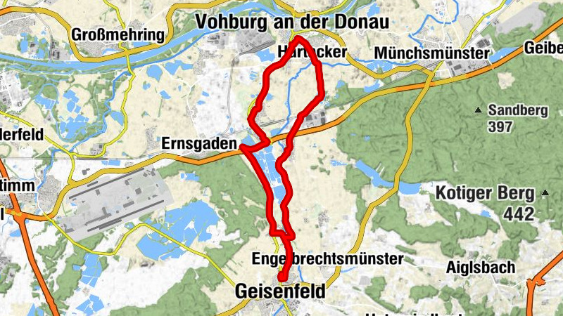 Geisenfeld - Marienkapelle Hartacker - Jesuskirche - Vohburg an der Donau