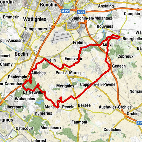 Cysoing - Au coin de la Reine - Église Saint-Eubert - Église Saint-Martin