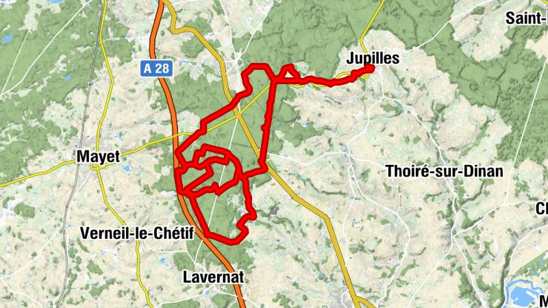 Jupilles - L'Aître du Vau - Rond des Forges - Les Forges