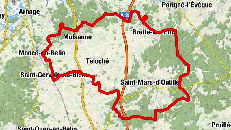 Saint-Gervais-en-Belin - Le Bon Saint-Martin - Église Saint-Martin - Église Saint-Étienne