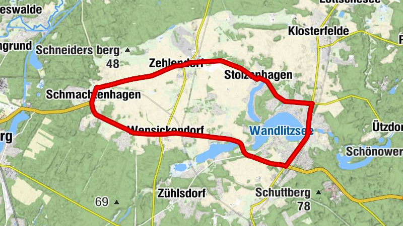 Wandlitzsee - Evangelische Dorfkirche Stolzenhagen - Dorfkirche Zehlendorf - Dorfkirche Schmachtenhagen