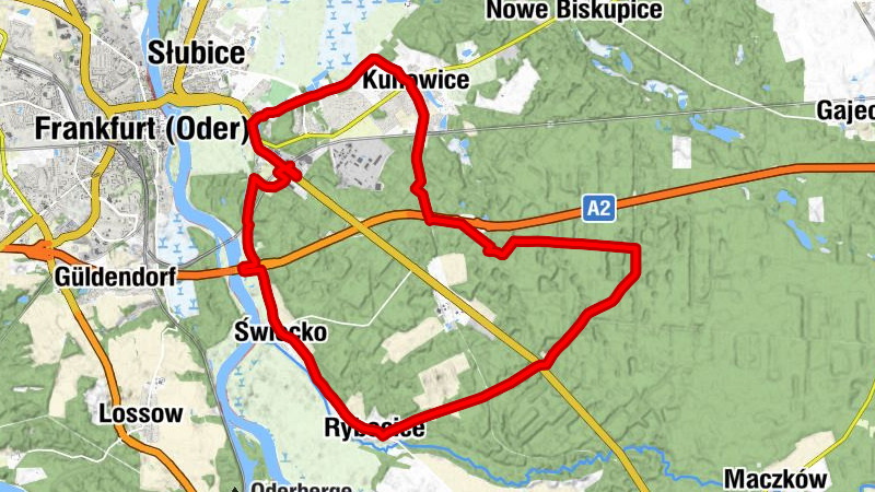 Frankfurt (Oder) - Słubice - Kociołek Lubuski