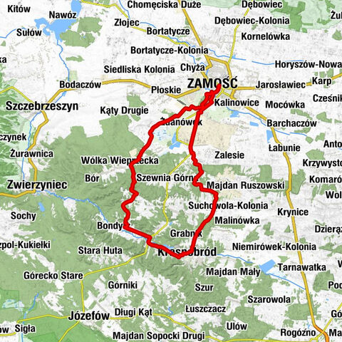 Osiedle Planty - Kościół pw. Matki Bożej Częstochowskiej w Bliżowie - Kotula - Kościół pw. Przemienienia Pańskiego w Suchowoli
