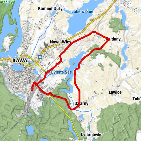 Iława Główna - Iława - Osiedle Lubawskie - Dziarny