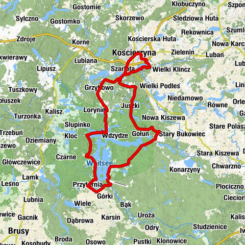 Kościerzyna - Plebanka - Wierzysko-Leśnictwo