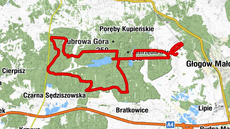 Kościół pw. Niepokalanego Serca NMP - Rękawek - Czubata Górka - Kaczorówka