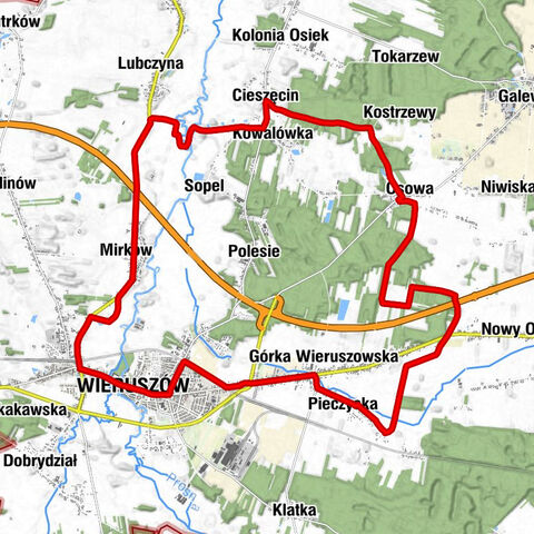 Wieruszów - Sala Królestwa Świadków Jehowy - Huby Wieruszowskie - Osiedle Fabryczna