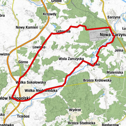 Sokołów Małopolski - Nowa Sarzyna - Kościół św. Jana z Dukli - Łysa Góra