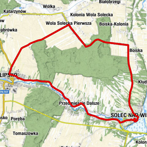 Lipsko - Pod Pretekstem - Kościół filialny pw. św. Stanisława bp. m. - Solec nad Wisłą