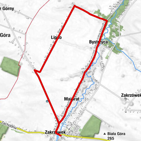 Bystrzyca - Lipno - Zakrzówek - Majorat