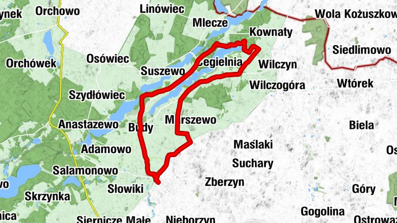 Budzisław Kościelny - Budy - Zygmuntowo - Świętne