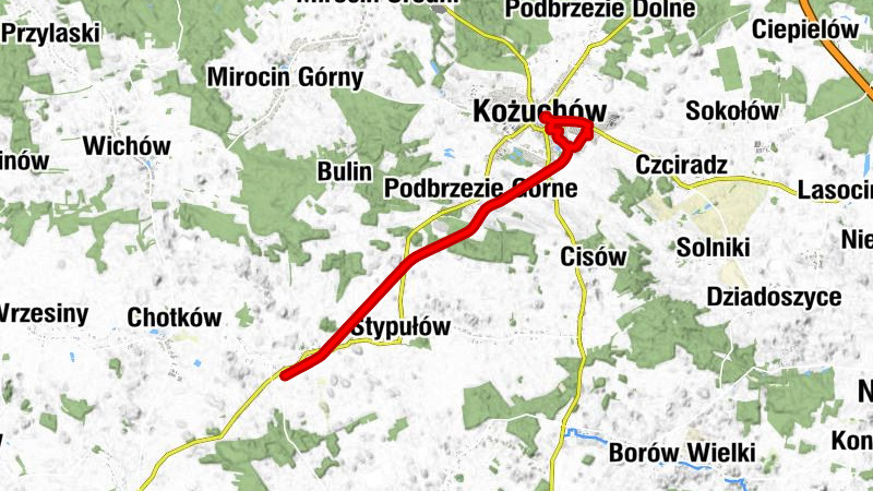 Kożuchów - Podbrzezie Górne