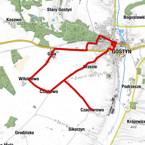 Czachorowo - Czachorowo-Huby - Czajkowo - Gostyń