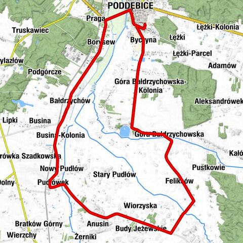 Poddębice - Kościół św. Idziego - Kościół Ewangelicko-Augsburski - Byczyna