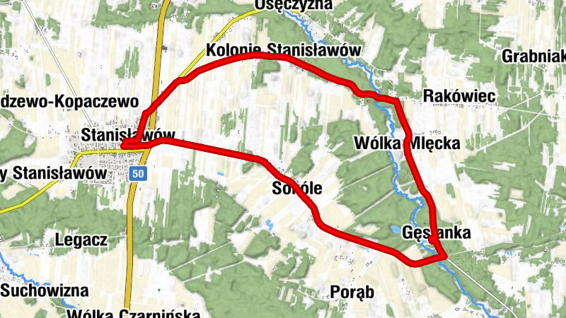 Stanisławów - Sokóle - Gęsianka