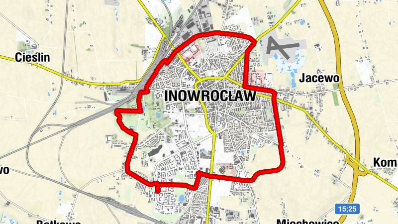 Inowrocław - Rąbin - Osiedle Toruńskie