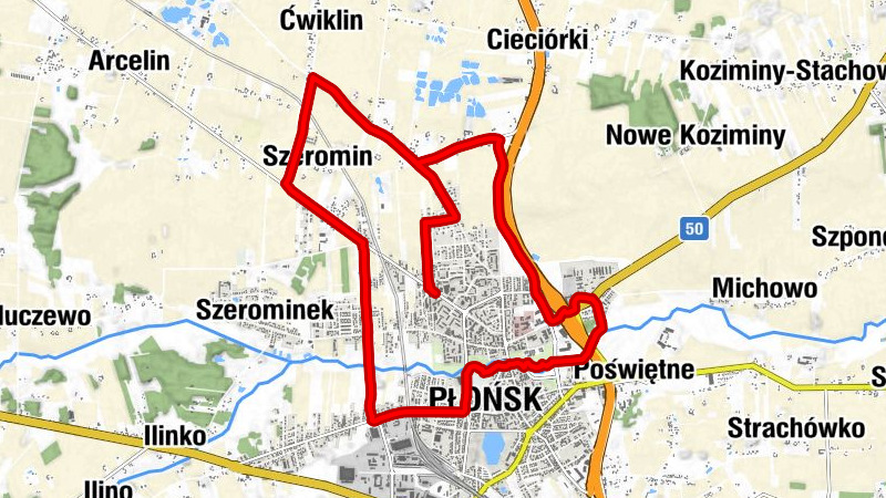 Płońsk - Szeromin - Osiedle Wedlowskie