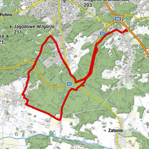 Nowe Miasto - Chałupa Boryszyna - Zielona Góra