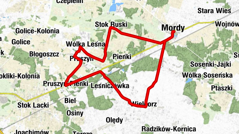 Mordy - Kolonia Mordy - Stok Ruski - Kościół pw. Najświętszego Serca Jezusowego