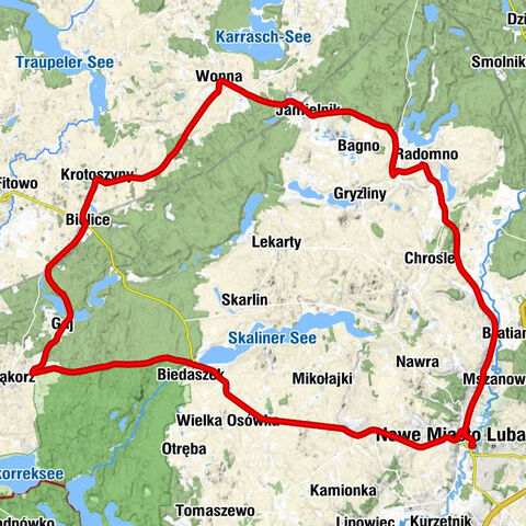 Nowe Miasto Lubawskie - Kaplica cmentarna - Kościół pw. Trójcy Świętej - Działki